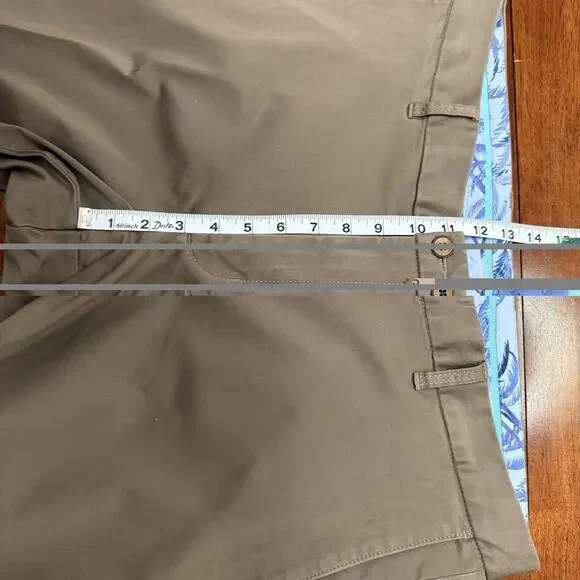 Tommy Bahama Boracay Flat Front Chino Pants Tencel Blend Men's 38x34 Dark Gray - Picture 12 of 13